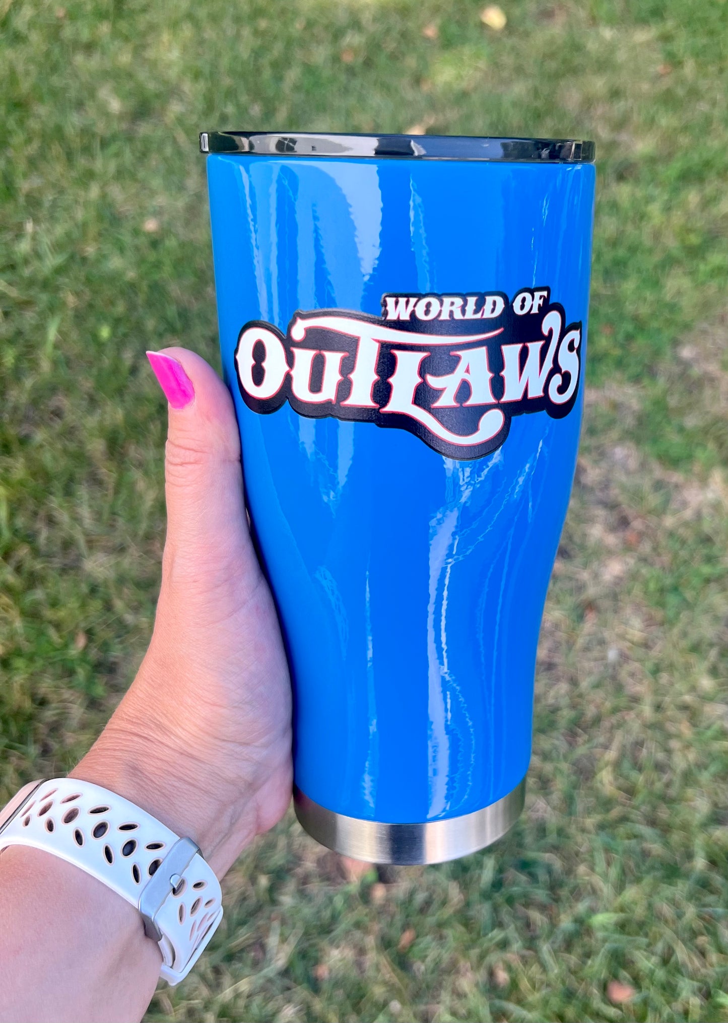 World of Outlaws  - 30 oz Insulated Tumbler - Blue