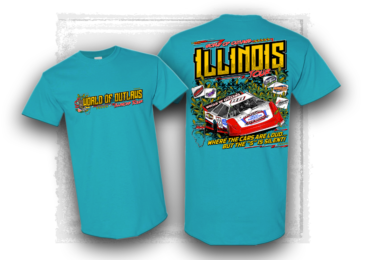 World of Outlaws- Late Model Series- Illinois The "S" is Silent T-Shirt