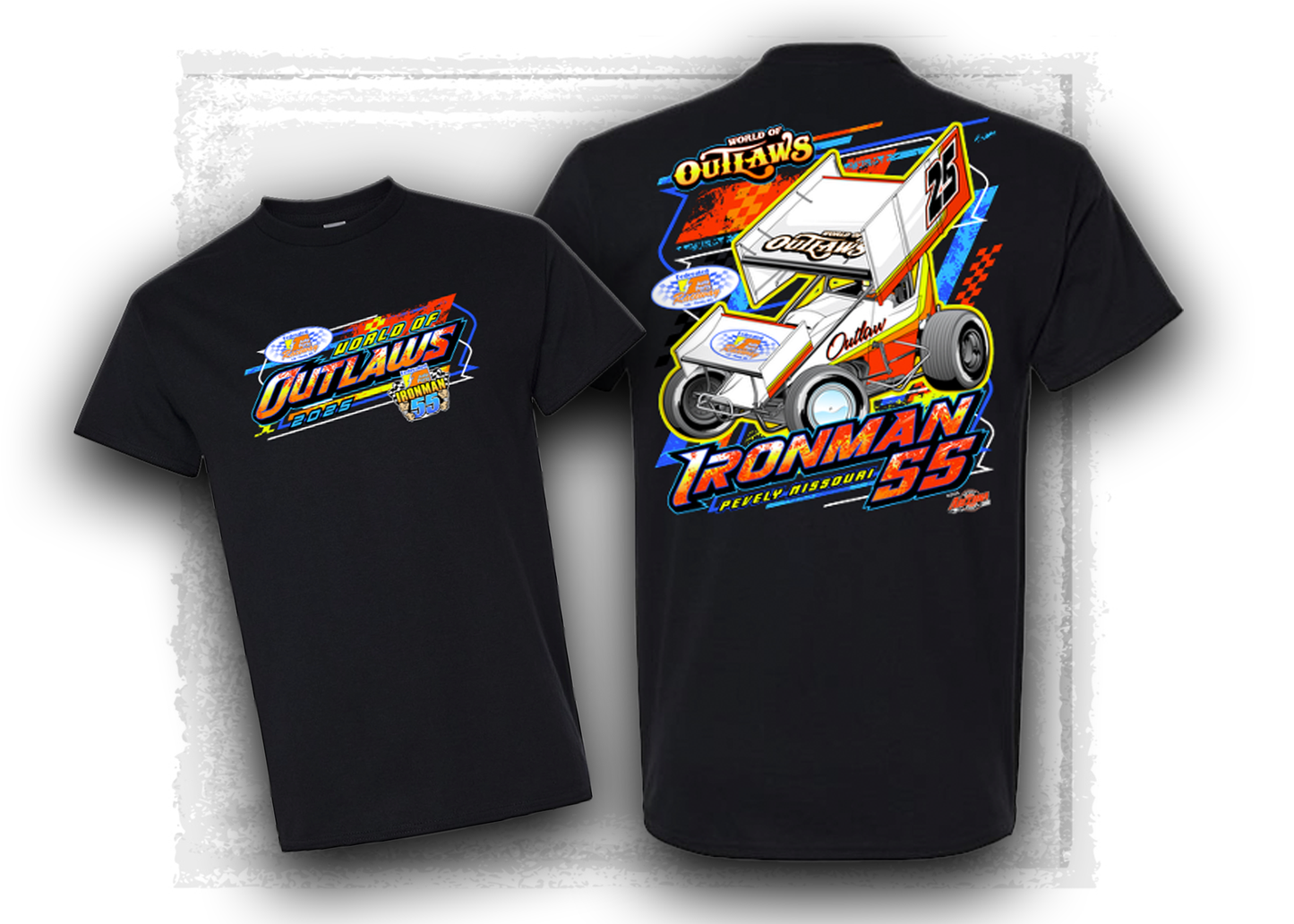World of Outlaws- Sprint Car Series- Ironman 55 T-shirt