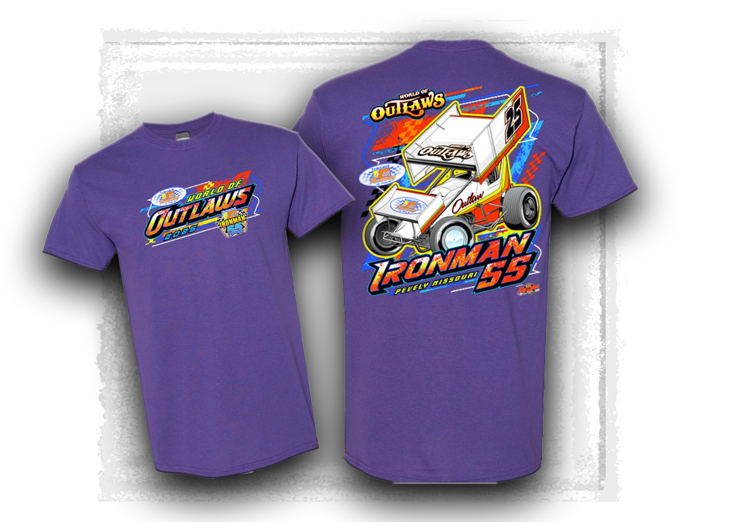 World of Outlaws- Sprint Car Series- Ironman 55 T-shirt