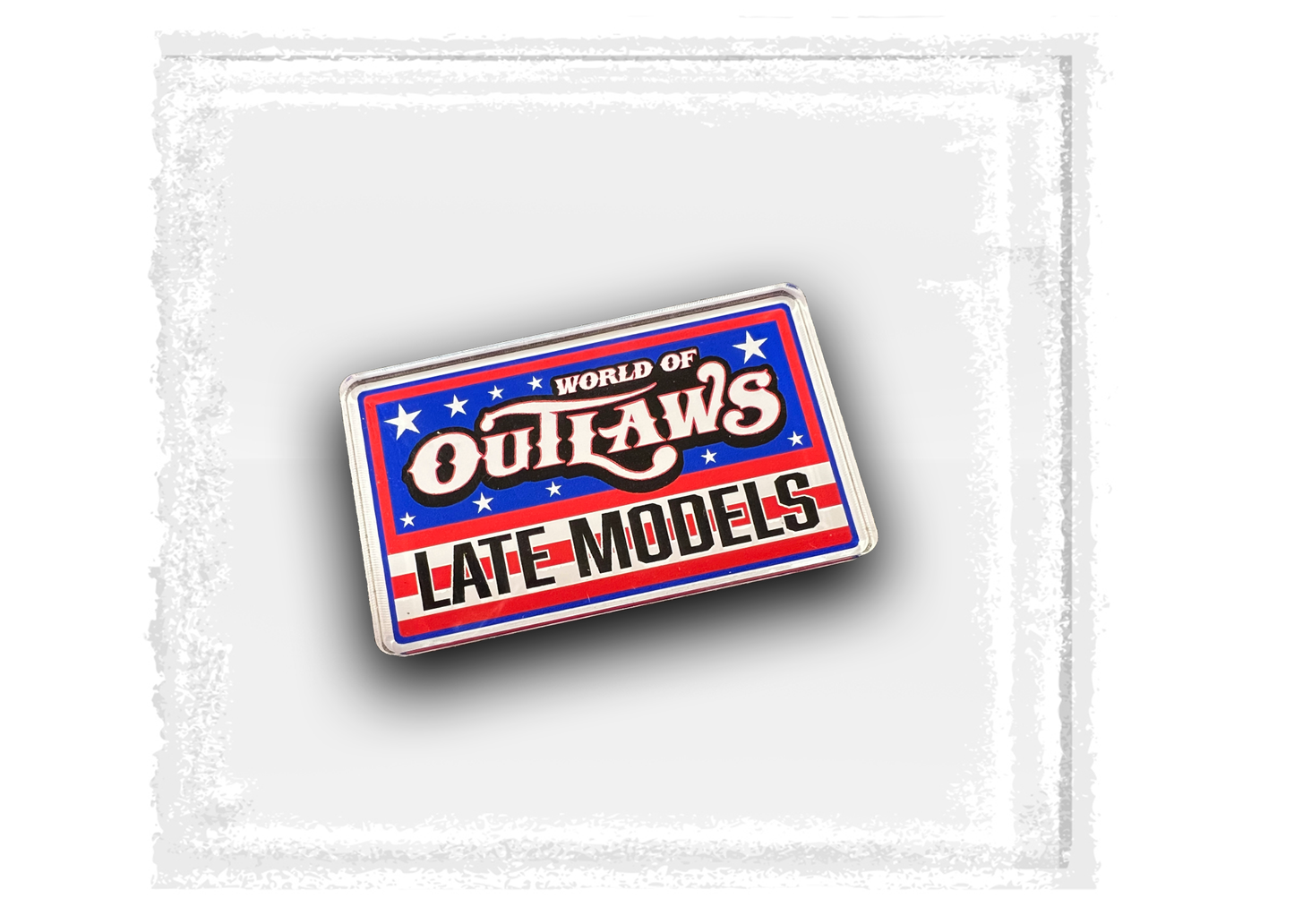 World of Outlaws- Late Model Series- Red, White, and Blue Magnet