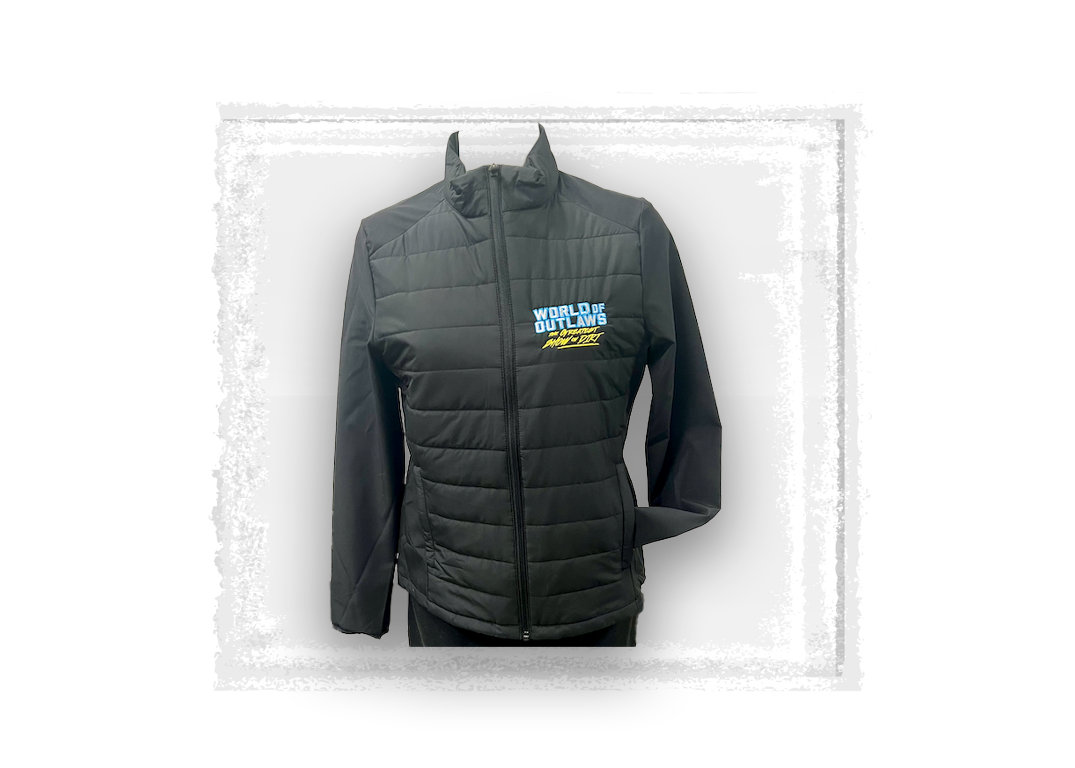 World of Outlaws- Women's Teknical Hybrid Jacket- Black