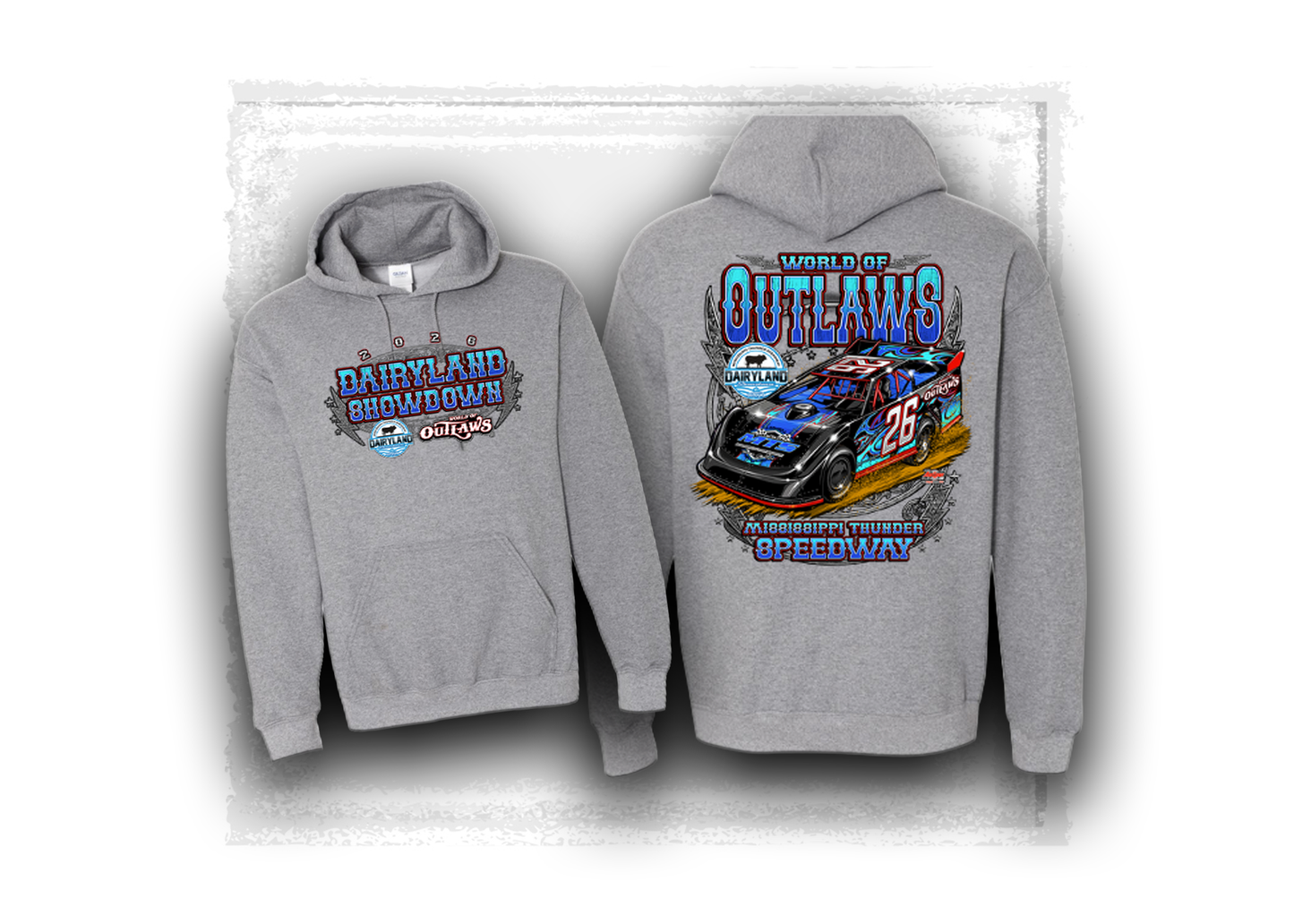 World of Outlaws- Late Model Series- Dairyland Showdown Event Hooded Sweatshirt