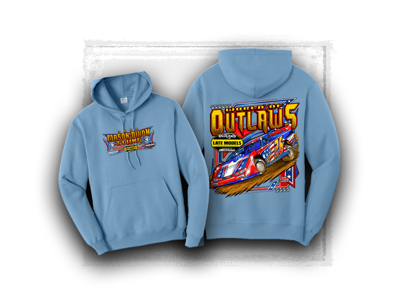 World of Outlaws- Late Model Series- Mason Dixon Swing Hooded Sweatshirt