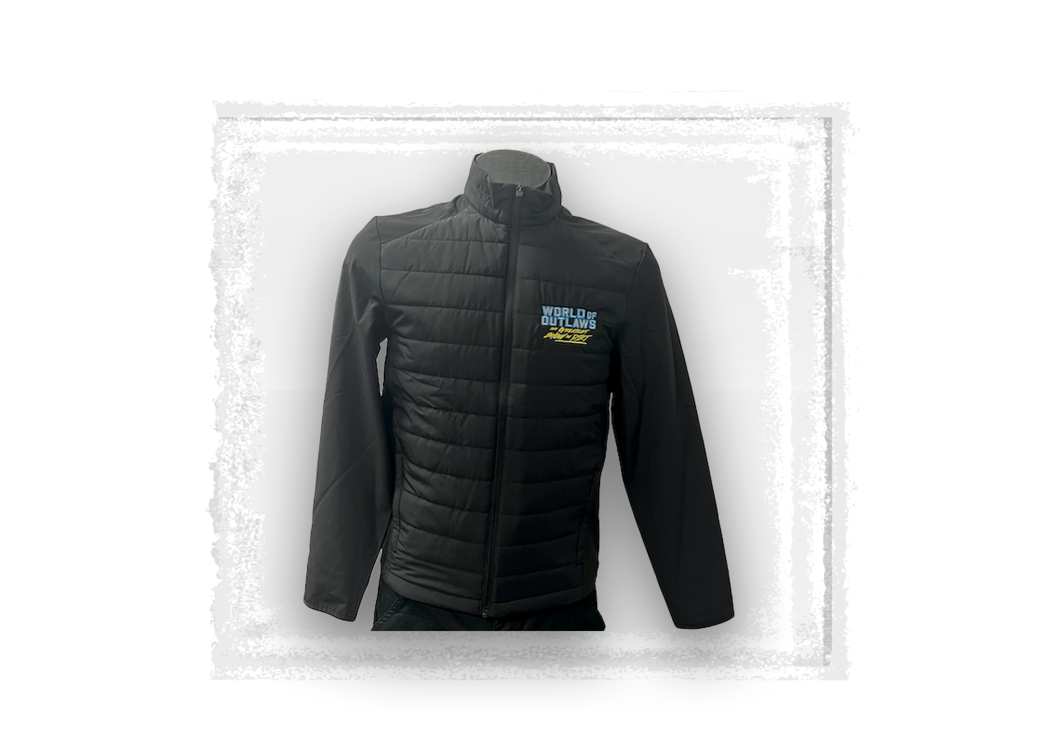 World of Outlaws- Men's Teknical Hybrid Jacket- Black
