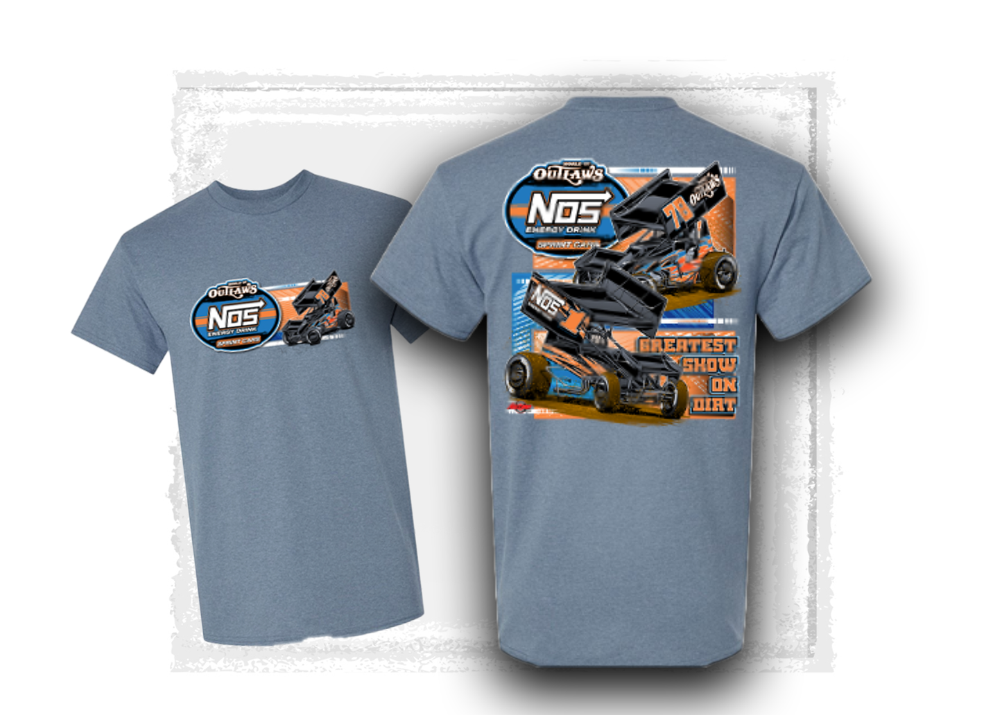 World of Outlaws- NOS Energy Drink Sprint Cars- Deuce T-Shirt
