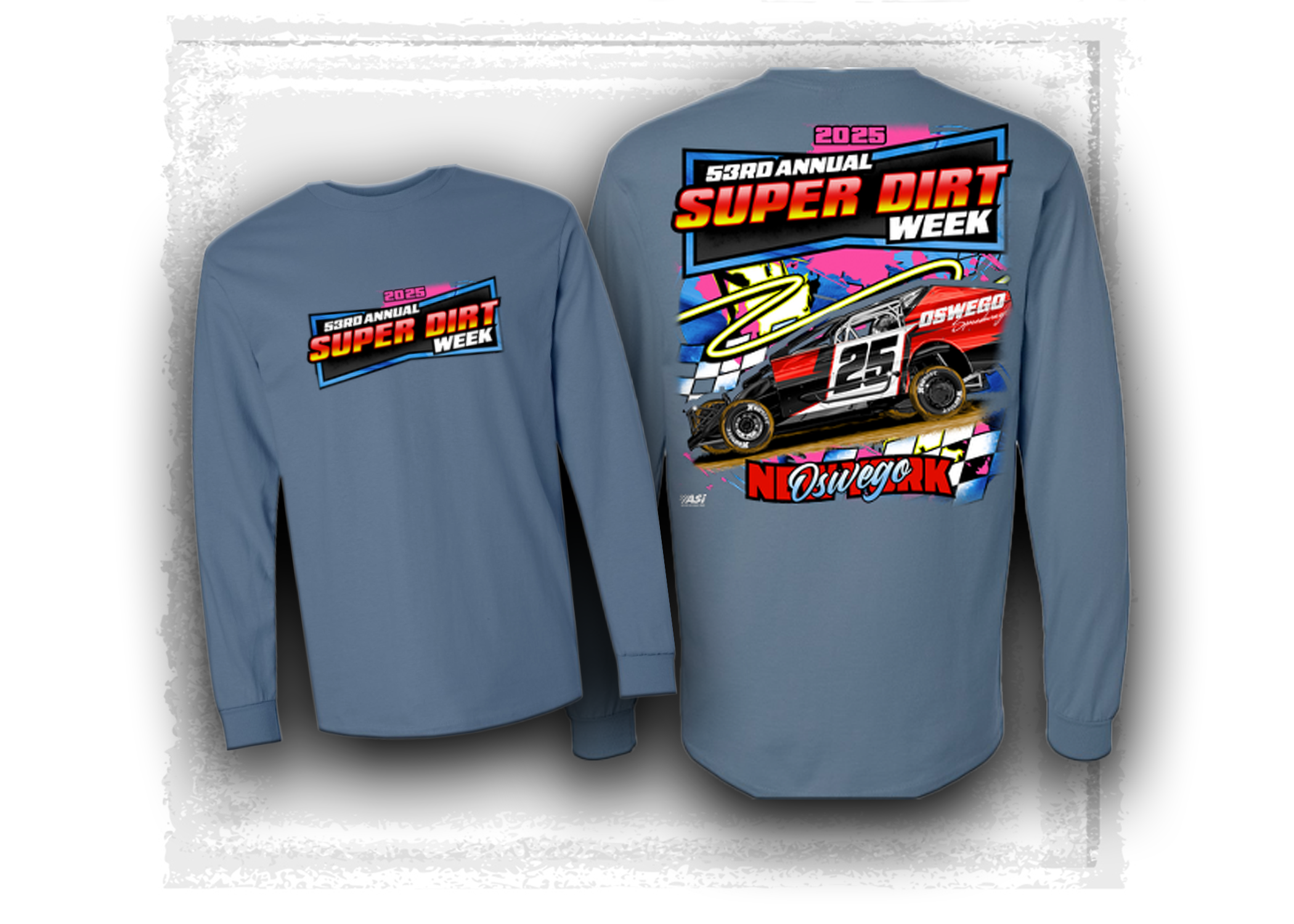 2025 Super DirtWeek Neon Long Sleeve T-Shirt