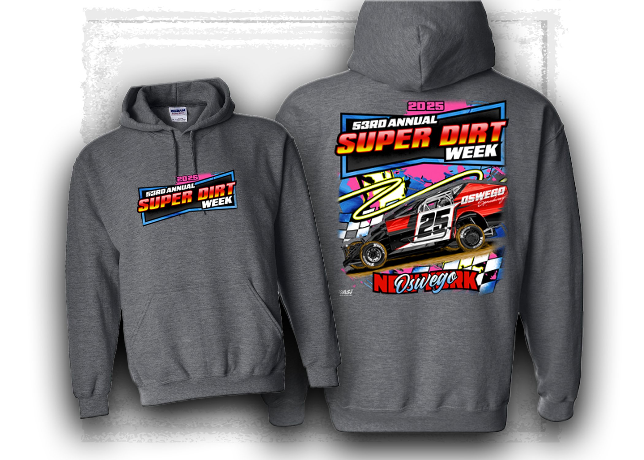 2025 Super DirtWeek Neon Hooded Sweatshirt