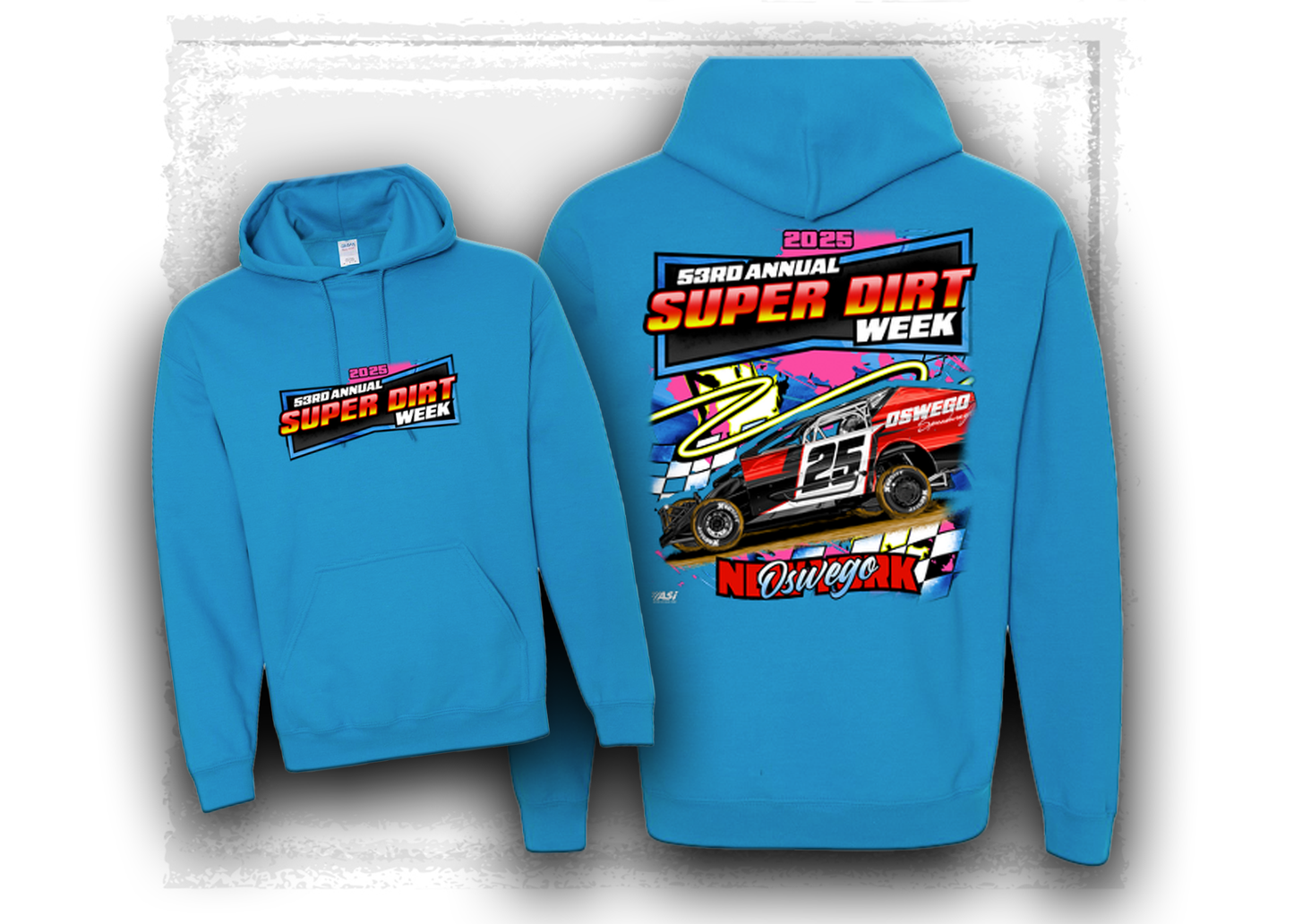 2025 Super DIRTWeek Neon Hooded Sweatshirt