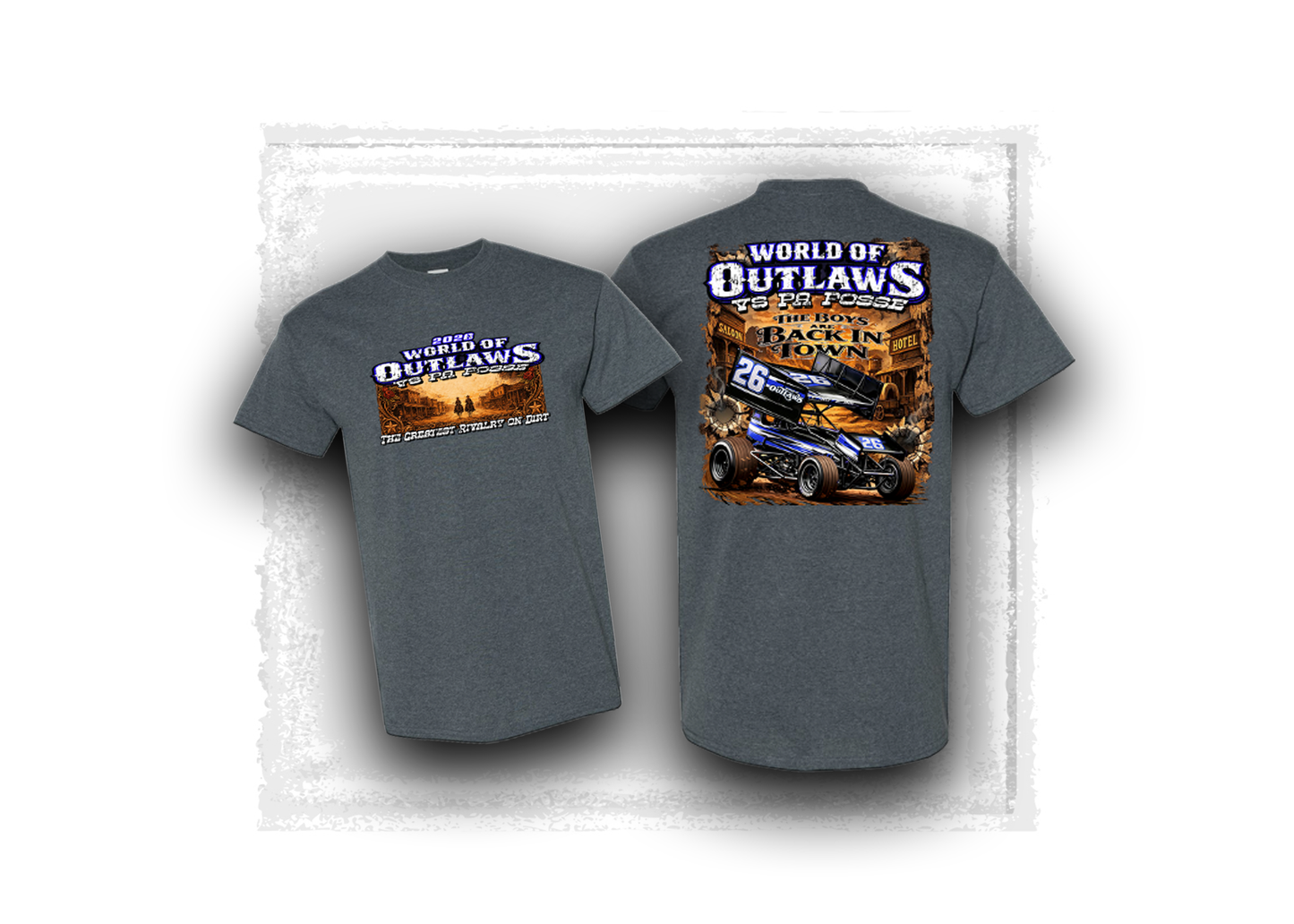 World of Outlaws- Sprint Car Series- PA Posse vs Outlaws T-Shirt