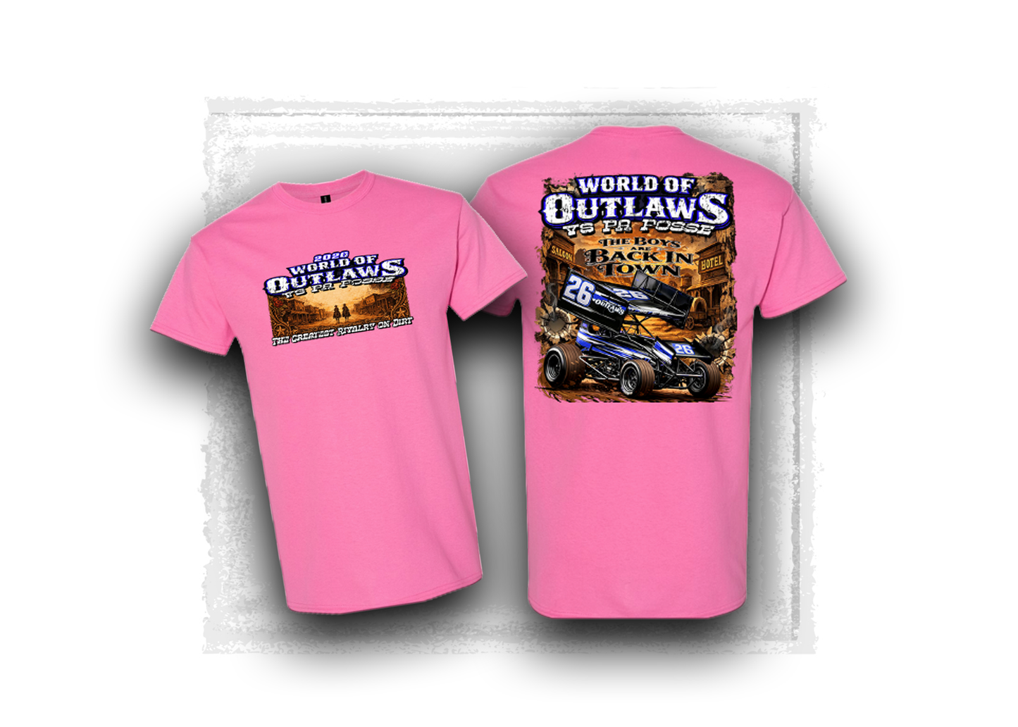 World of Outlaws- Sprint Car Series- PA Posse vs Outlaws T-Shirt