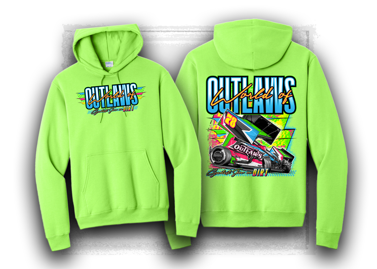 World of Outlaws- Sprint Car Series- After Dark- Hooded Sweatshirt