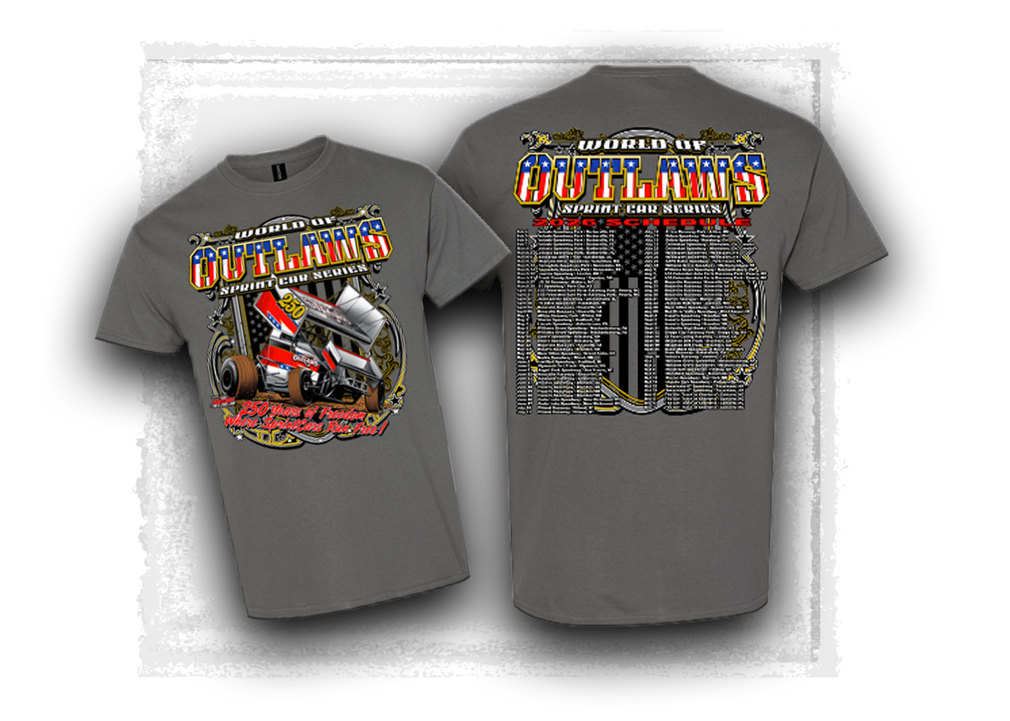 World of Outlaws- Sprint Car Series- 2026 Schedule T-Shirt