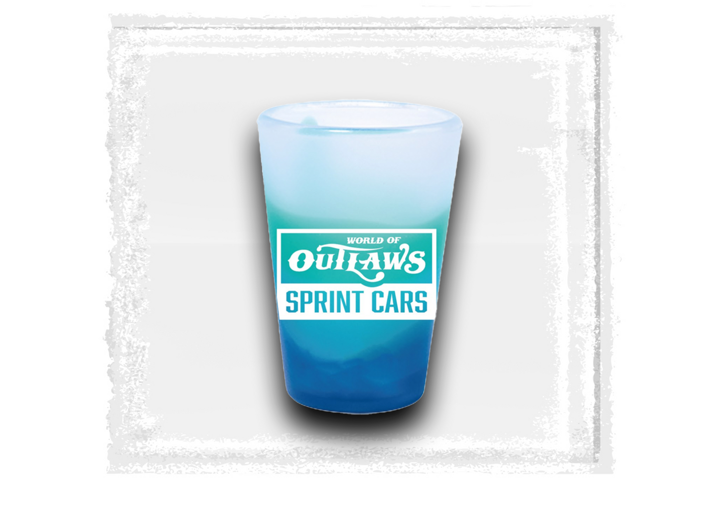 Sprint Cars Silicone Blue Breeze Shot Glass