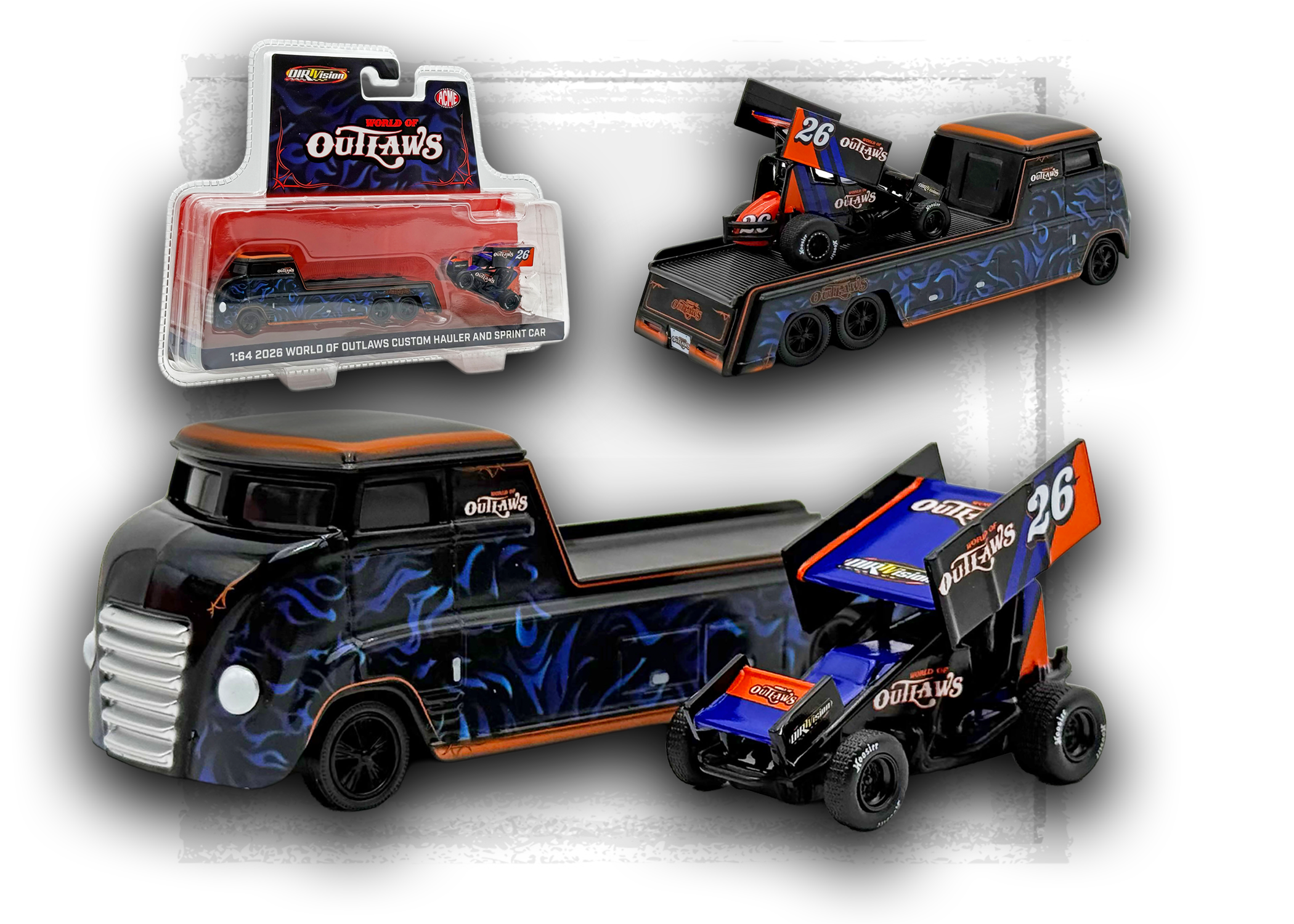 World of Outlaws Custom Hauler and Sprint Car