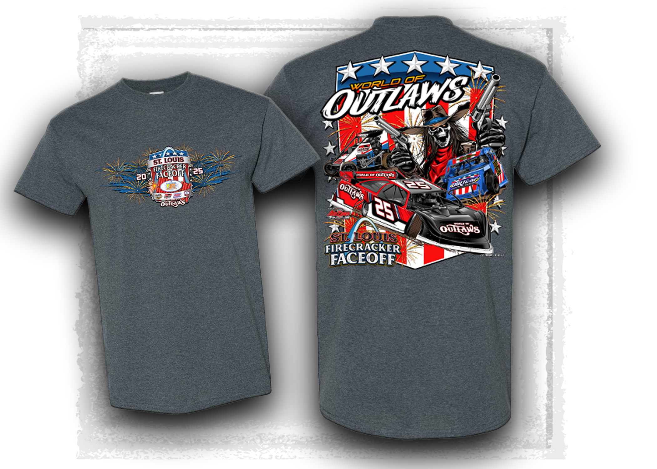 World of Outlaws- Late Model Series- STL Firecracker Faceoff T-Shirt