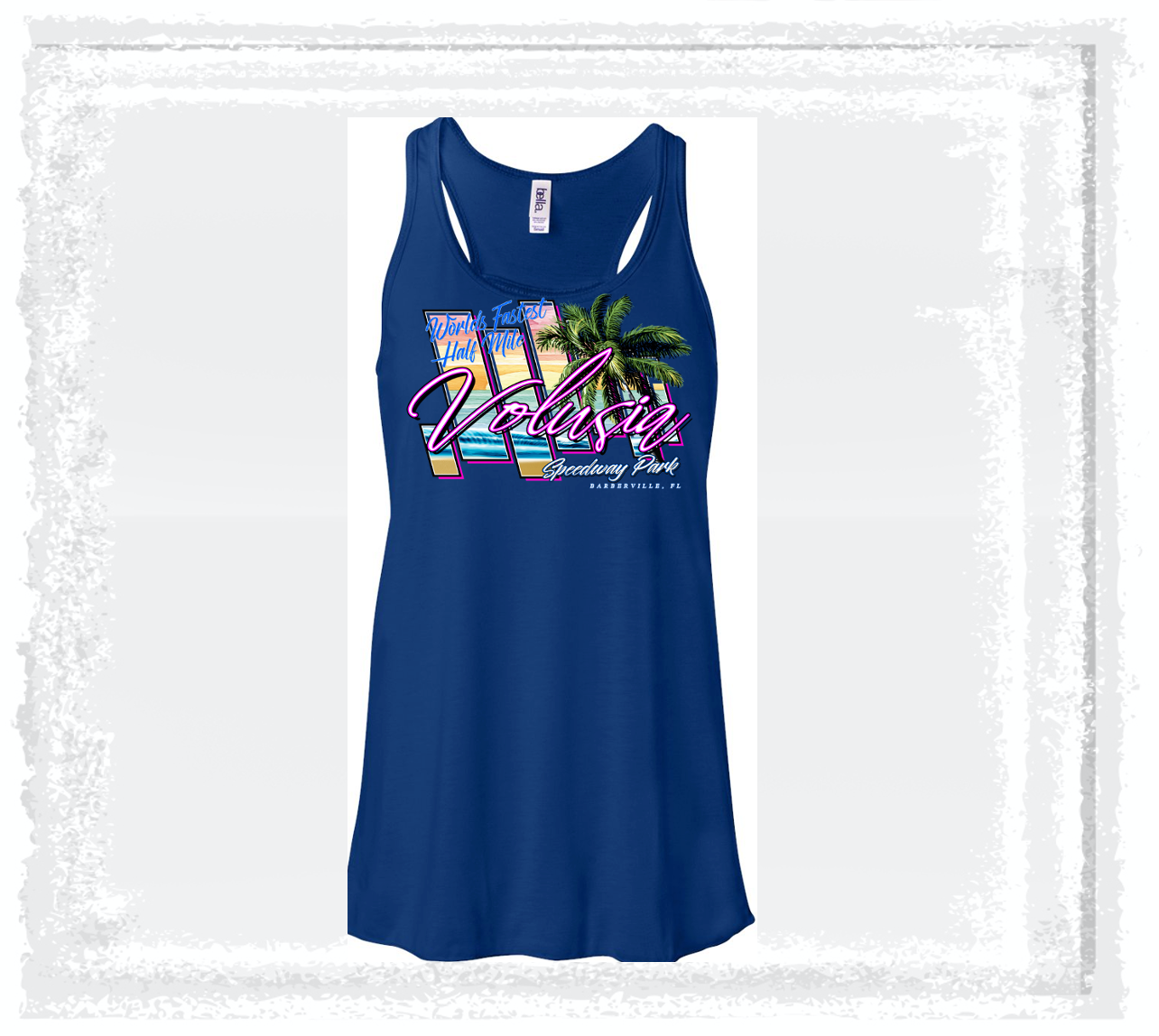 Ladies 90s VSP Beach Tank Royal