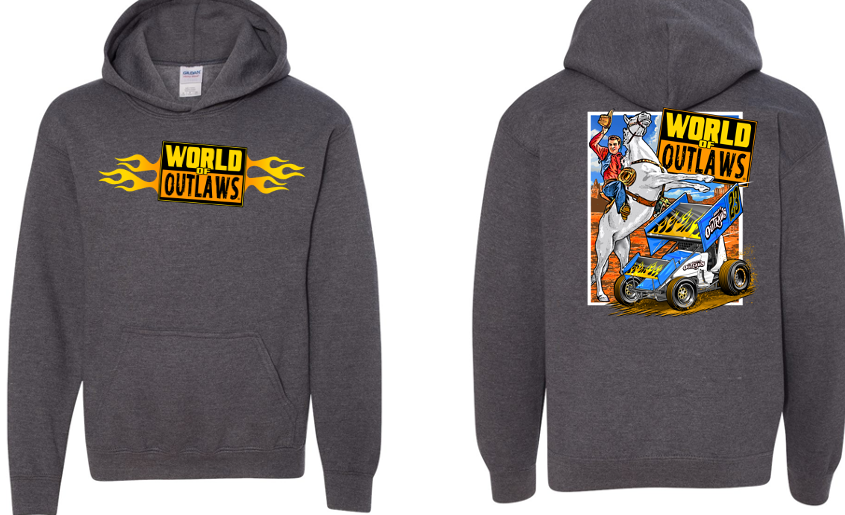 World of Outlaws Sprint Cars - Youth Howdy Hooded Sweatshirt