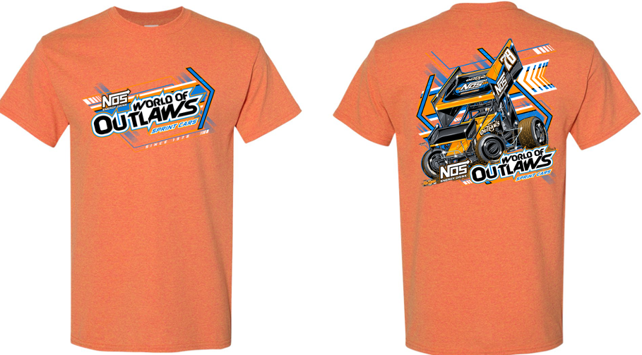 World of Outlaws - NOS Arrow T-Shirt - Sunset