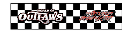 World of Outlaws - Black Checker Dog Leash