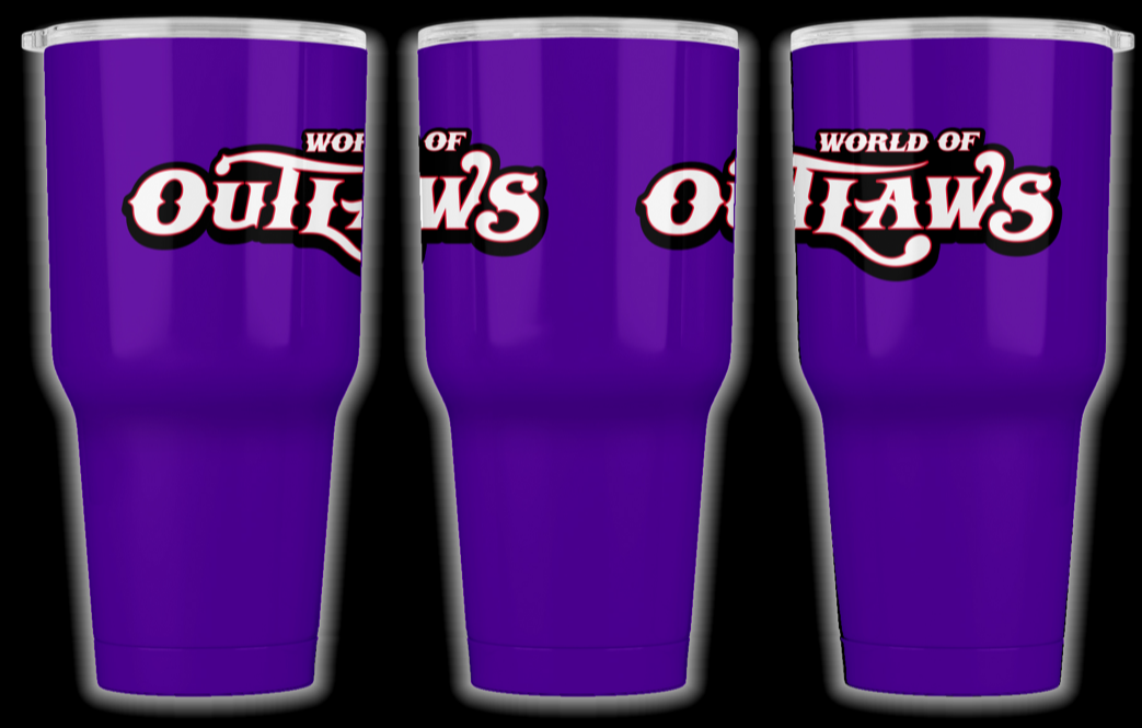 World of Outlaws -30 oz Insulated Tumbler - Shimmer Purple