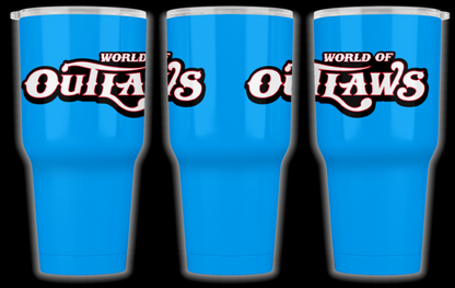 World of Outlaws  - 30 oz Insulated Tumbler - Blue