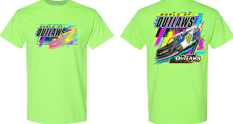 Late Models 90's Neon Tee Neon Green