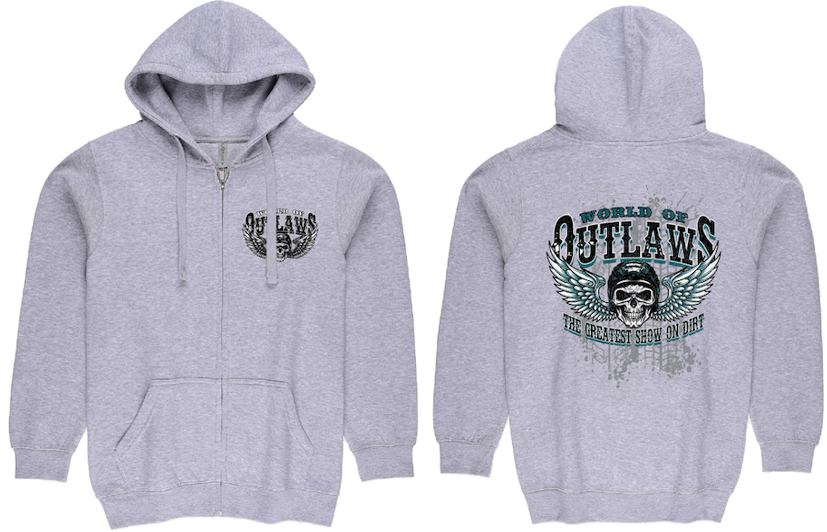 World of Outlaws - Winged Motor Zip Hooded Sweatshirt