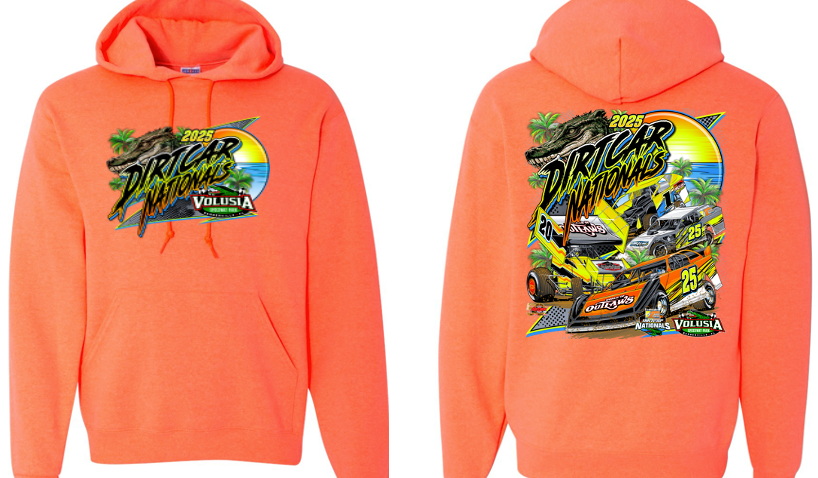 2025 DIRTcar Nationals - Sunset Hoody - Retro Coral