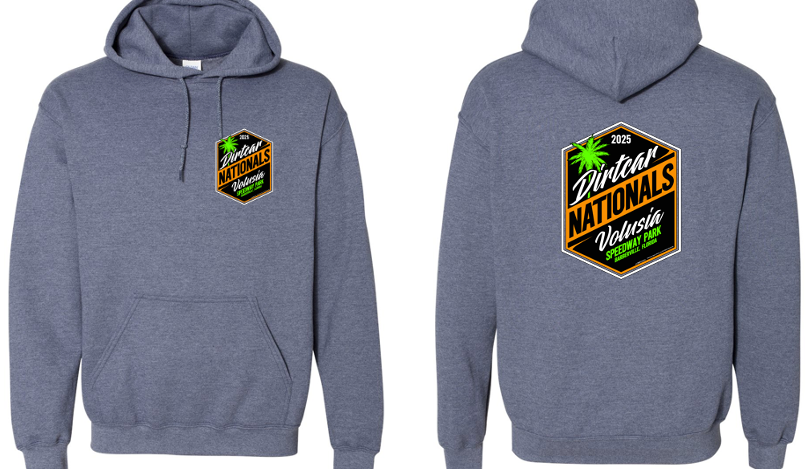 DIRTcar Nationals - 2025 Simple Hooded Sweatshirt - Heather Navy