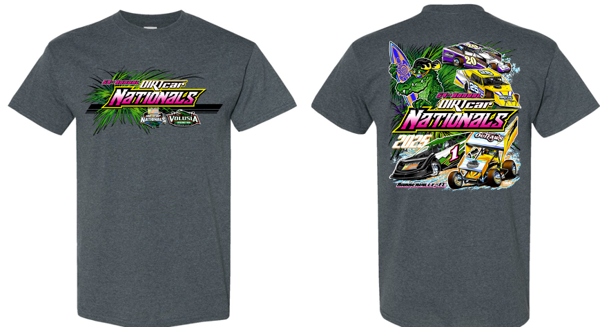 2025 DIRTcar Nationals - Gator Surf T - Dark Heather