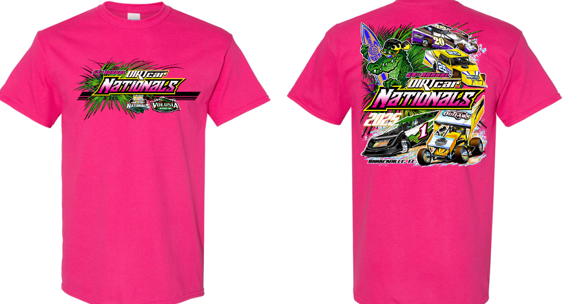 2025 DIRTcar Nationals - Gator Surf T - Heleconia Pink