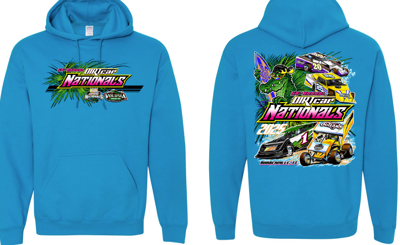 2025 DIRTcar Nationals - Gator Surf Hoody - Sapphire