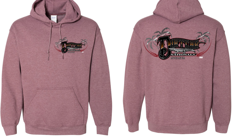 DIRTcar Nationals - 2025 Simple Hooded Sweatshirt - Heather Maroon