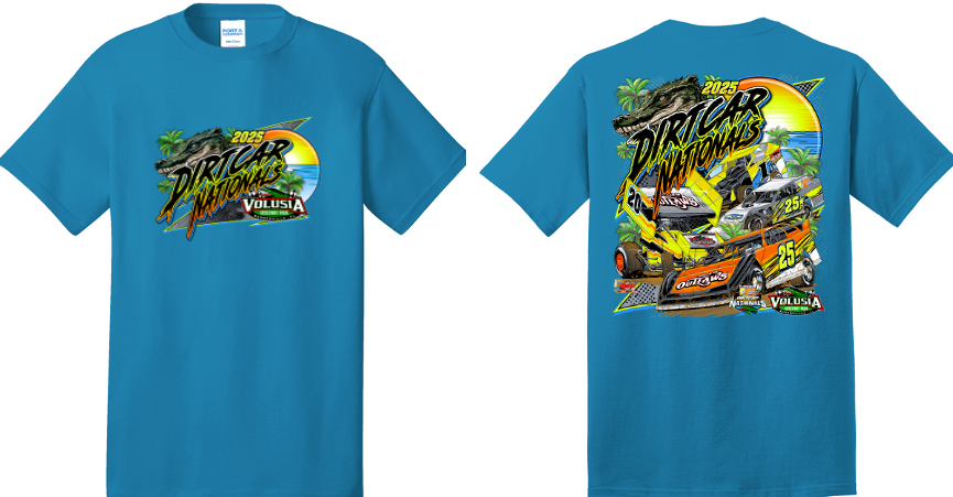 2025 DIRTcar Nationals - Sunset T - Neon Blue