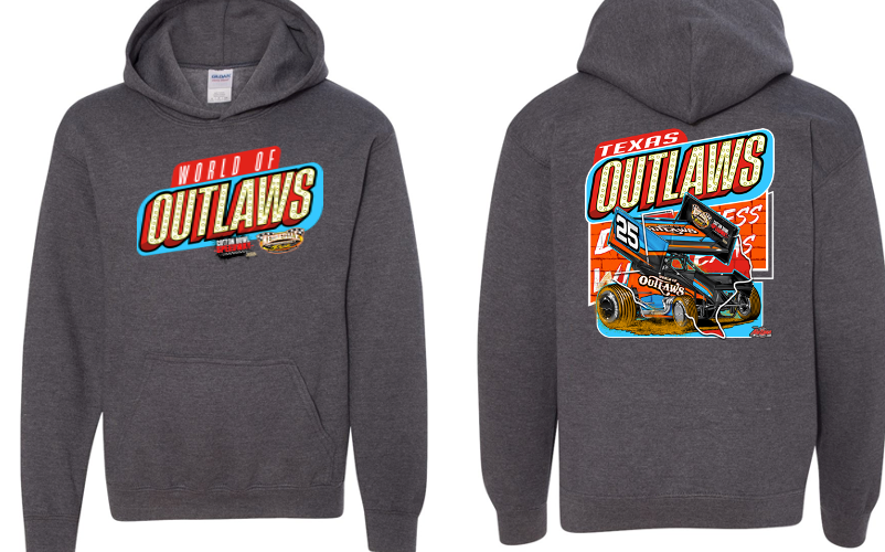 World of Outlaws- Sprint Cars- Texas Outlaws Hooded Sweatshirt