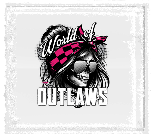 World of Outlaws Lady Skull Decal