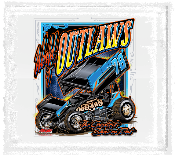 World of Outlaws Sprint Car Series Western Edge Decal