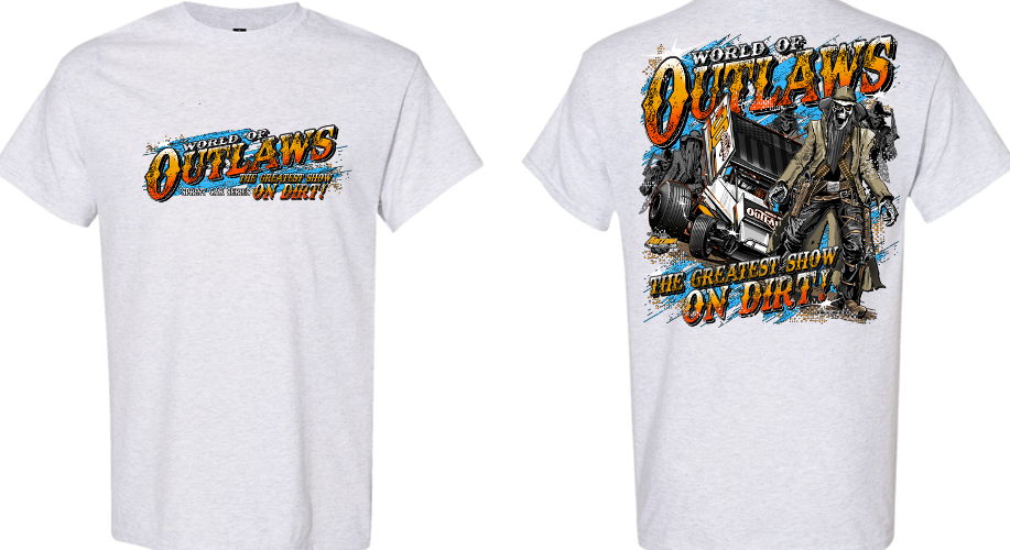 World of Outlaws- Sprint Cars Skullish T-Shirt