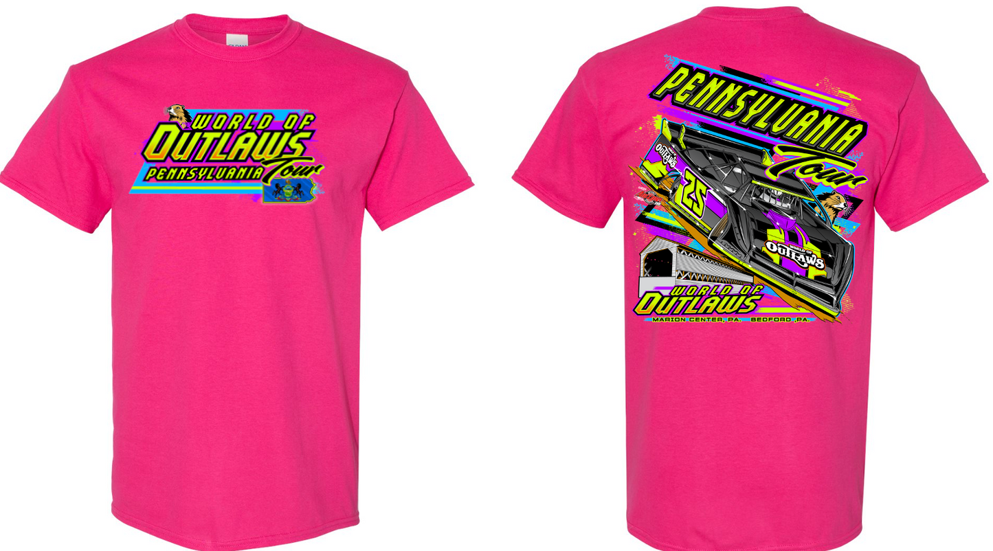 World of Outlaws Late Model Series- 2025 Pennsylvania Tour T-Shirt