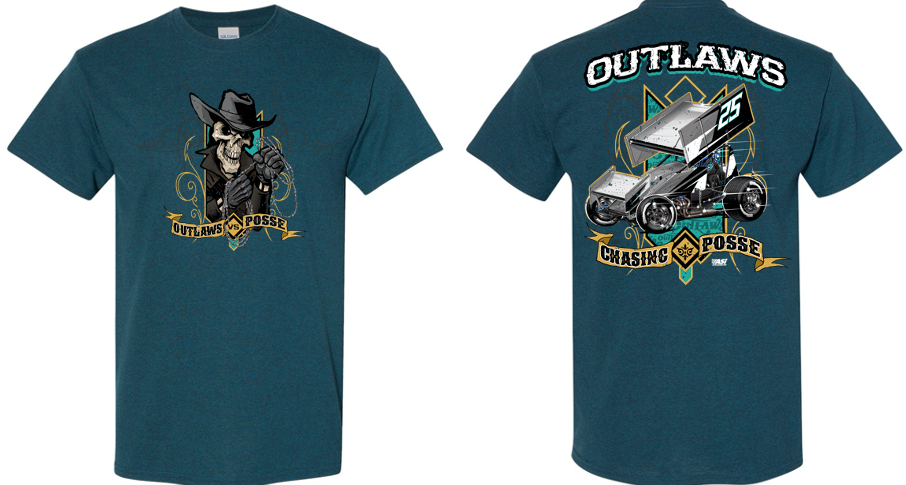 World of Outlaws Sprint Car Series- 2025 Posse vs Outlaws- T-Shirt