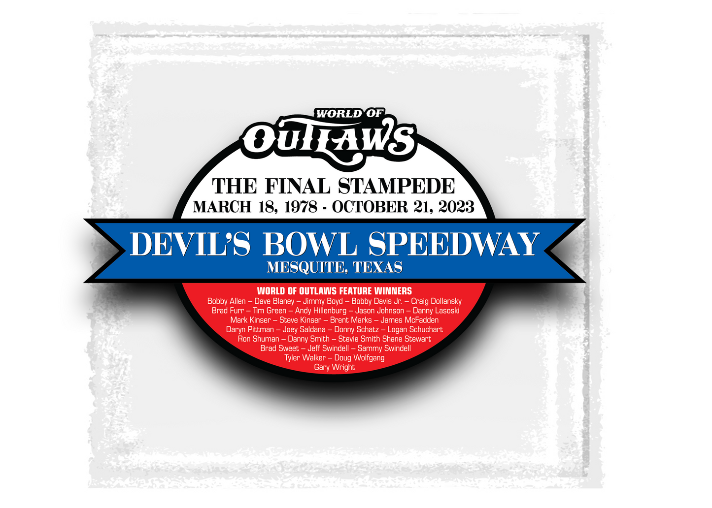 World of Outlaws -Devil's Bowl Final Stampede Decal