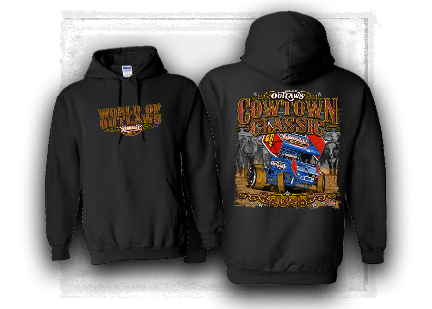 World of Outlaws- Sprint Car Series- Cowtown Classic Hooded Sweatshirt