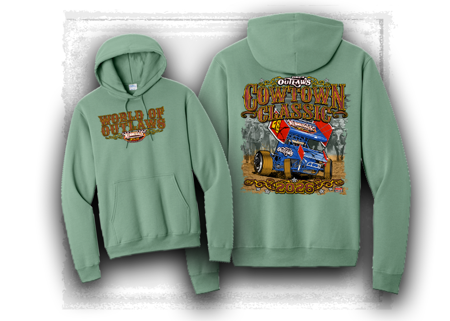 World of Outlaws- Sprint Car Series- Cowtown Classic Hooded Sweatshirt