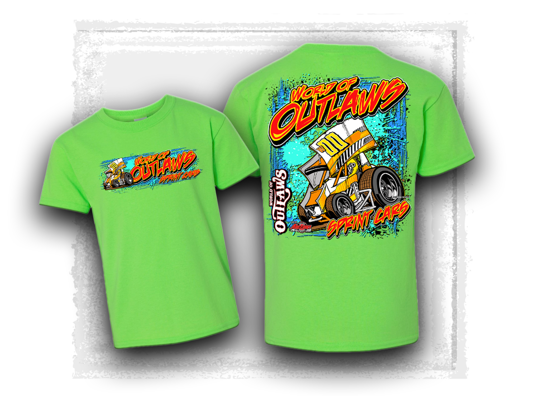 World of Outlaws- Sprint Car Series- Tiny Turbo- Youth T-Shirt