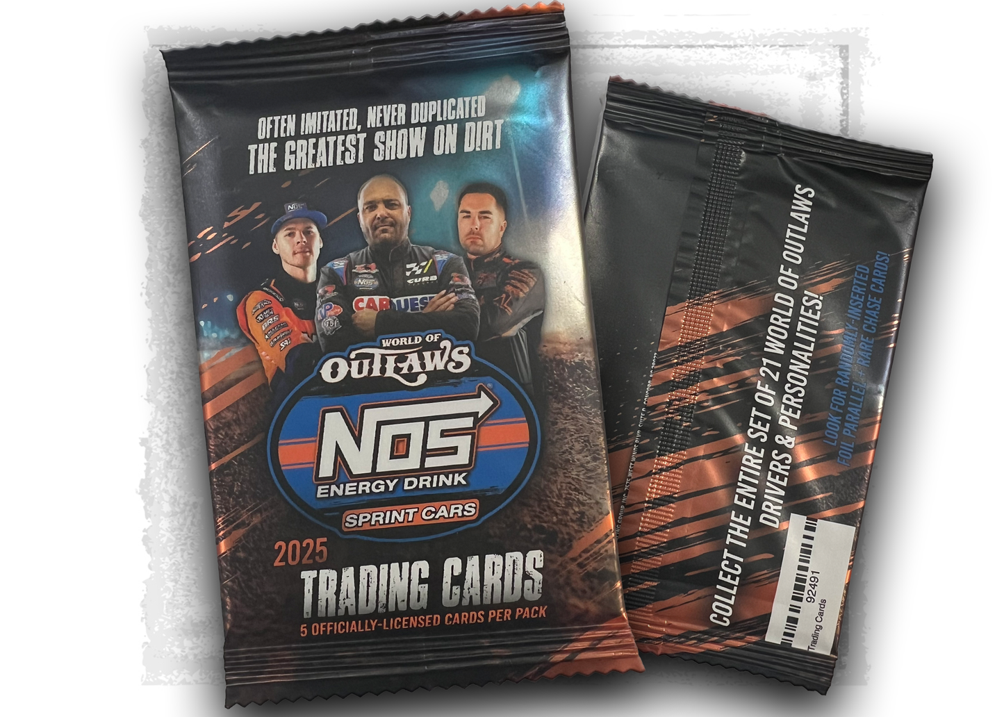 2025 World of Outlaws- NOS Energy Drink Sprint Car Series- Trading Cards