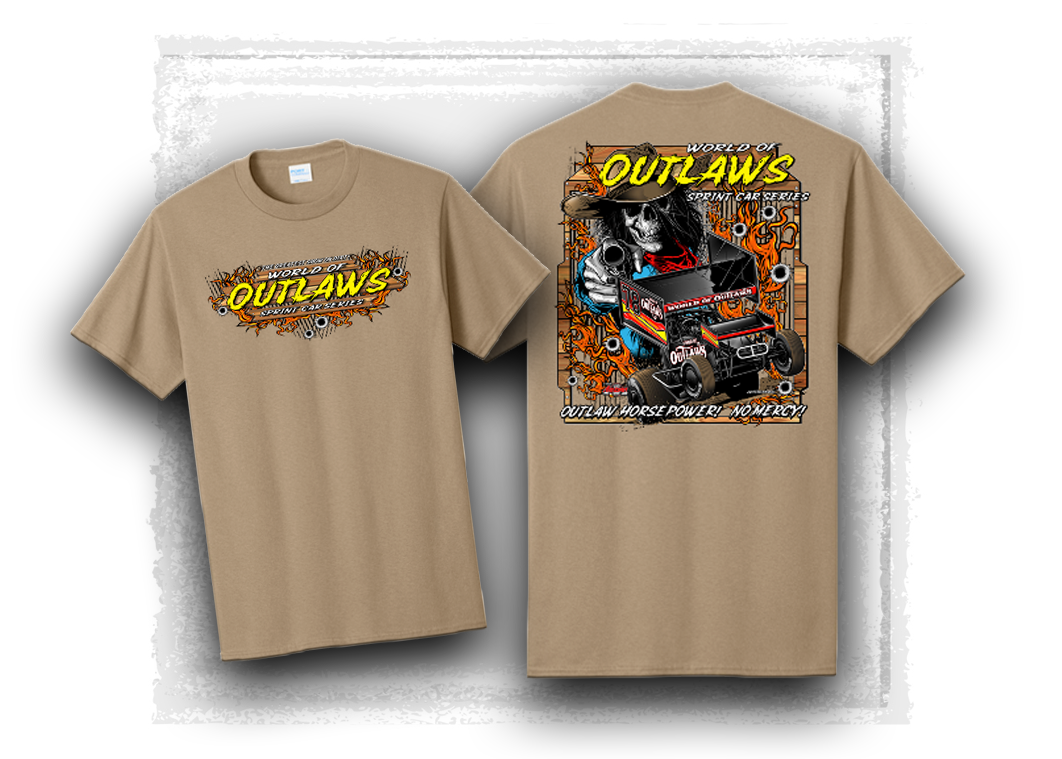 World of Outlaws- Sprint Car Series- Traditions T-Shirt- Sand