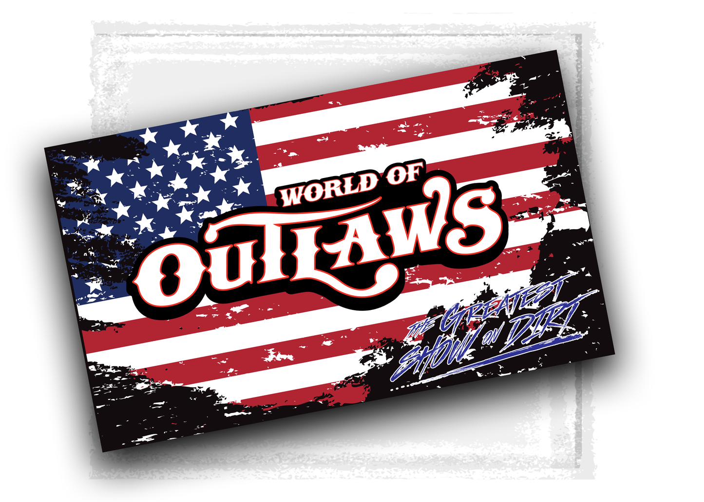 World of Outlaws - USA Flag