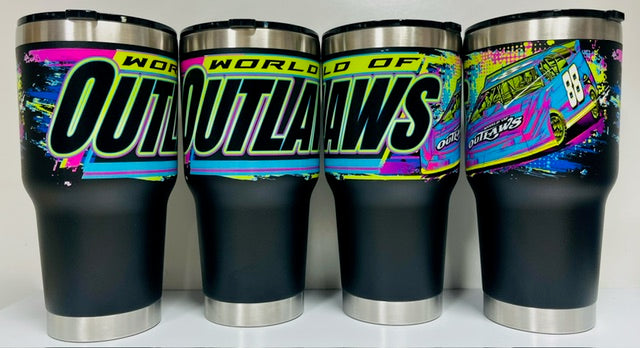 World of Outlaws Late Models - Tumbler - Neon