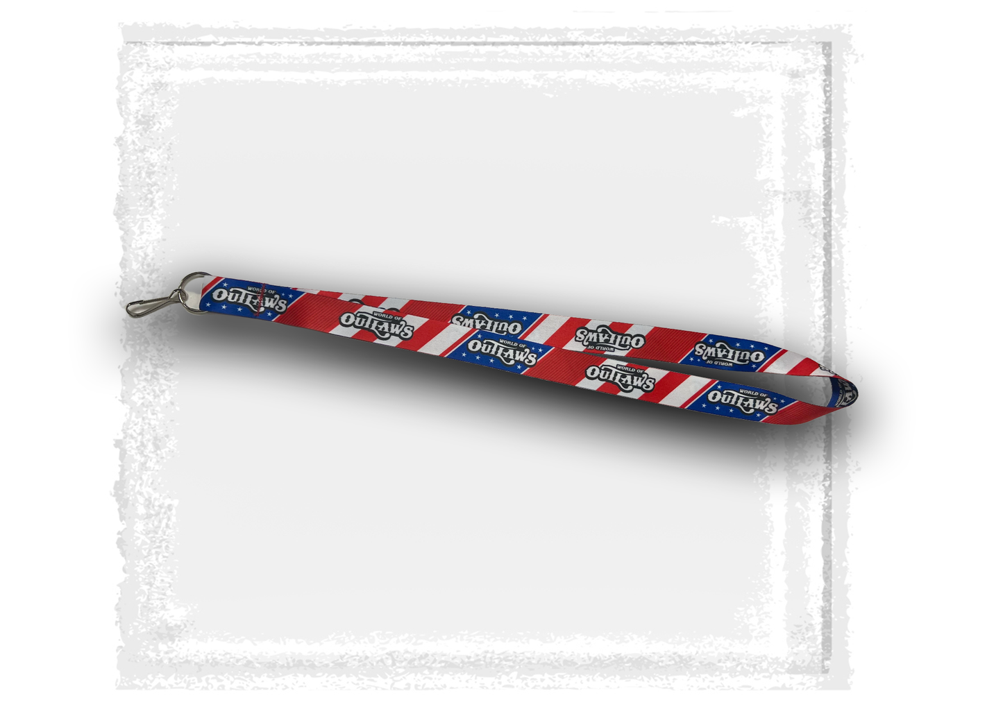 World of Outlaws- Red, White, and Blue Lanyard